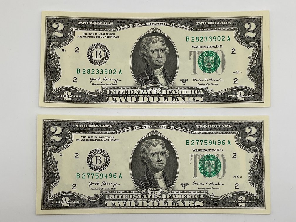 2017-A  Uncirculated $2 Notes