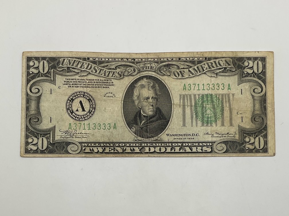 1934 $20 Federal Reserve Note