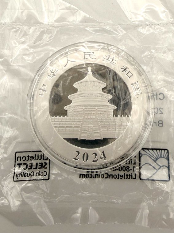 China 10 Yuan Panda Silver Round