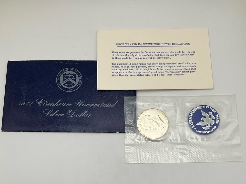 1971 Uncirculated Eisenhower Silver Dollar