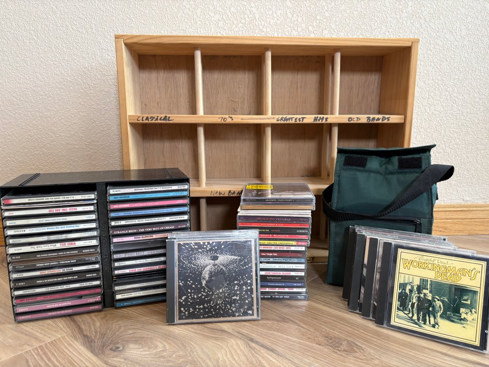 Collection of CDs and Organizer