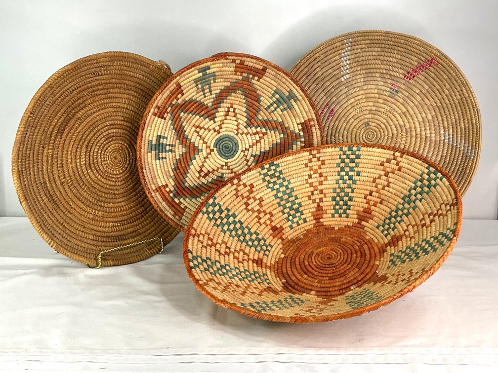Papago Native American Handwoven Baskets