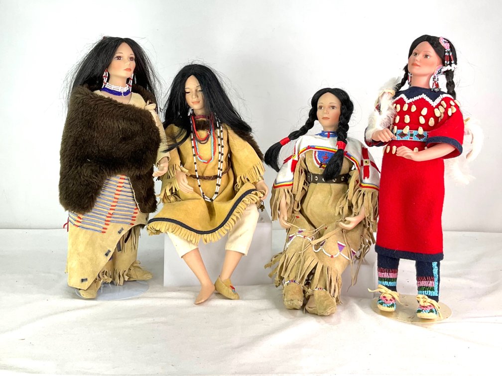 The Hamilton Collection & Danbury Mint Native American Porcelain Dolls