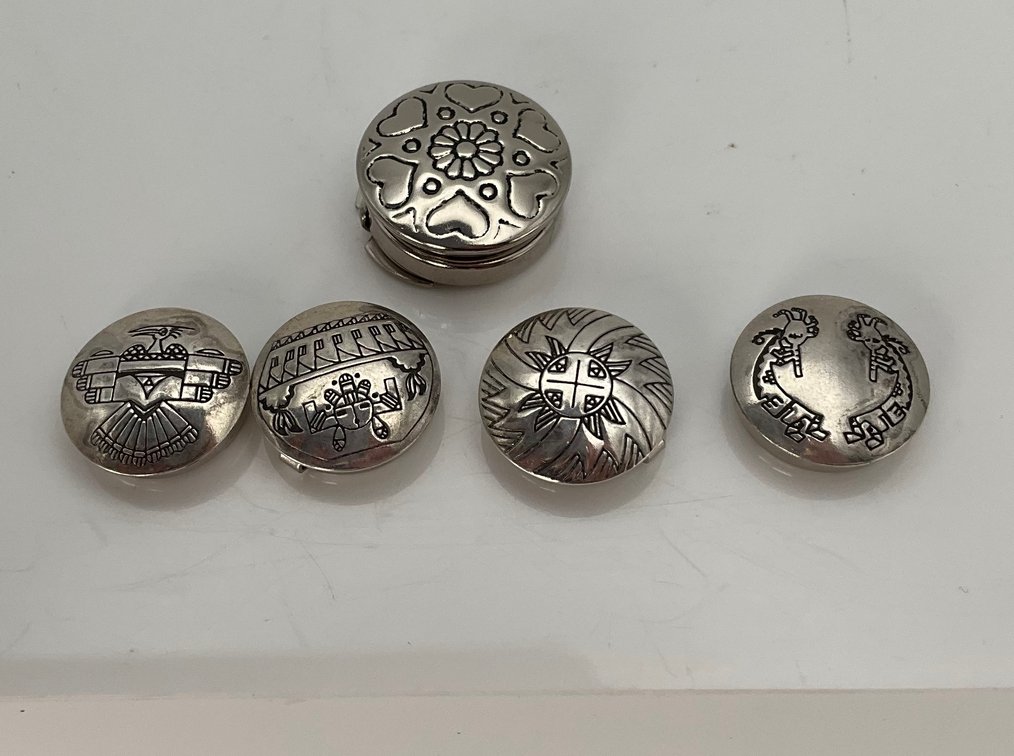 Sterling Silver Button Covers