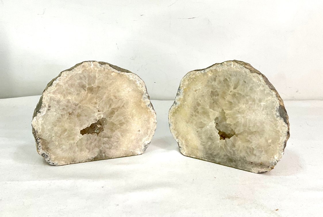 Two (2) Quartz Agate Geodes