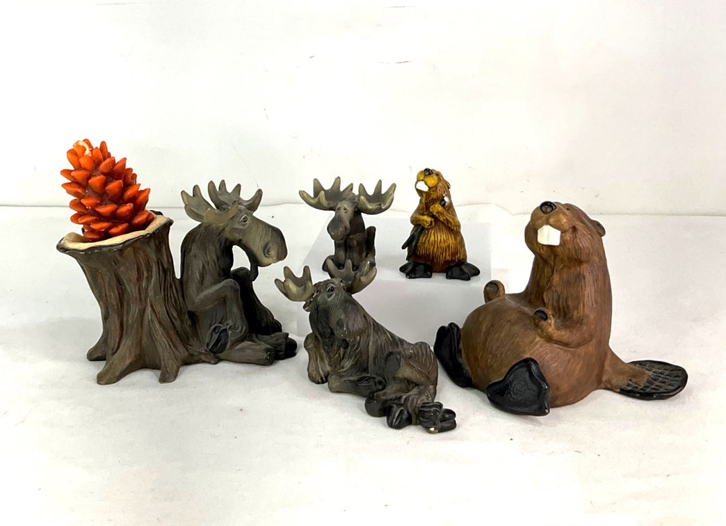 Bear Foots Collection of Moose & Beavers