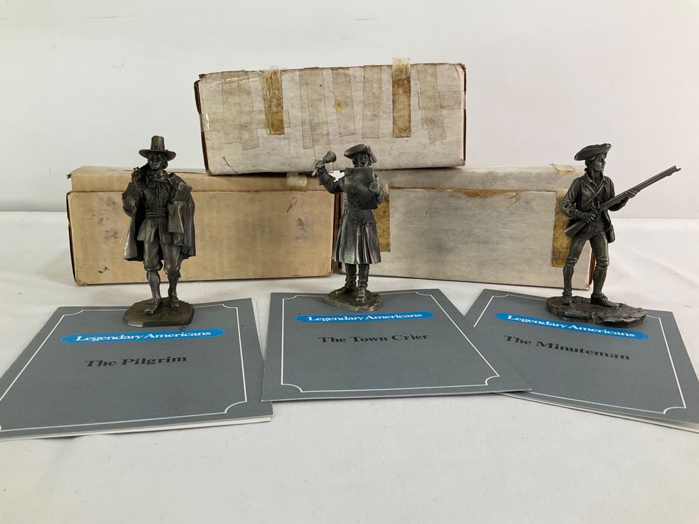 The American Sculpture Society 'Legendary Americans' Pewter Sculptures