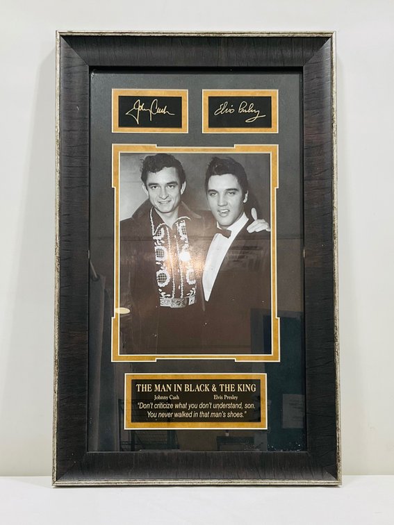 "The Man in Black and The King" Print