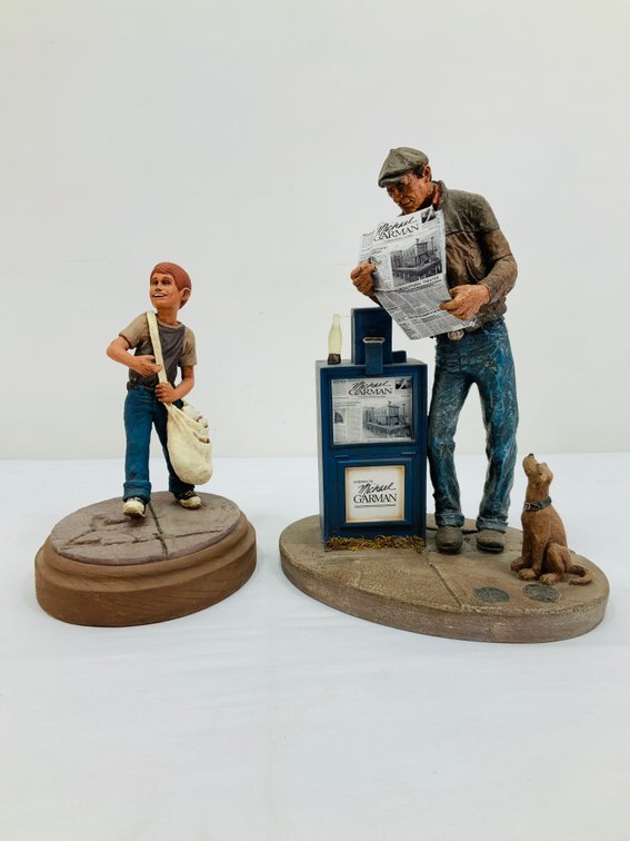 2 Michael Garman Statues