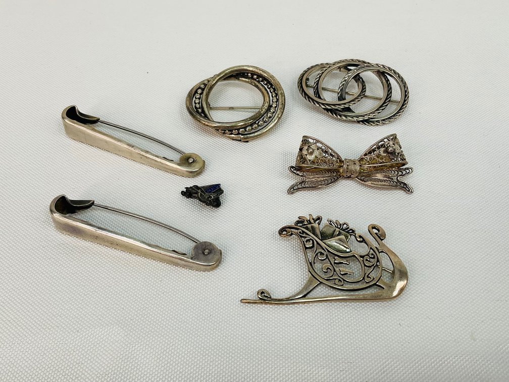 Sterling Silver Brooches