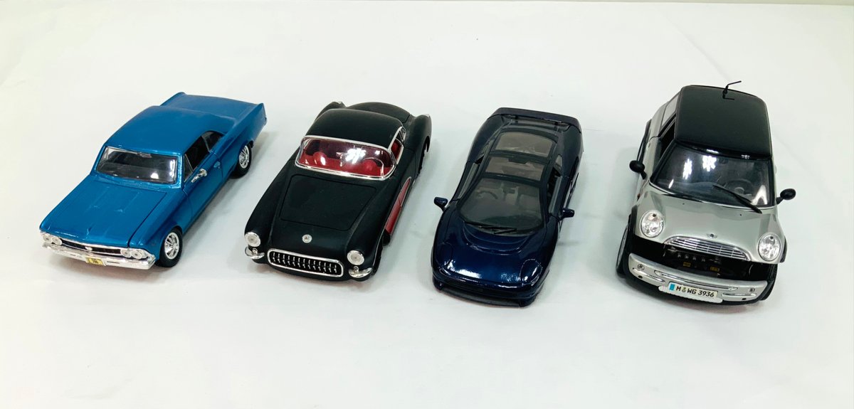 Diecast Model Cars with Opening Doors and Hoods