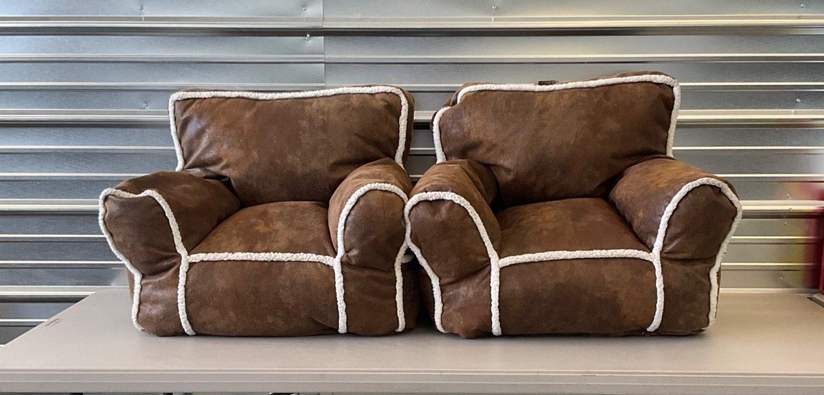 Ace Bayou Pair of Faux Suede Children's Armchairs