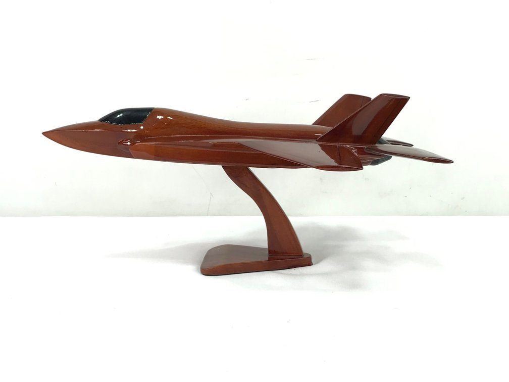 Wood Stealth Fighter Jet Display Model