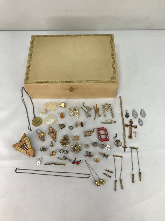 Multi-Tier Jewelry Box and Costume Jewelry