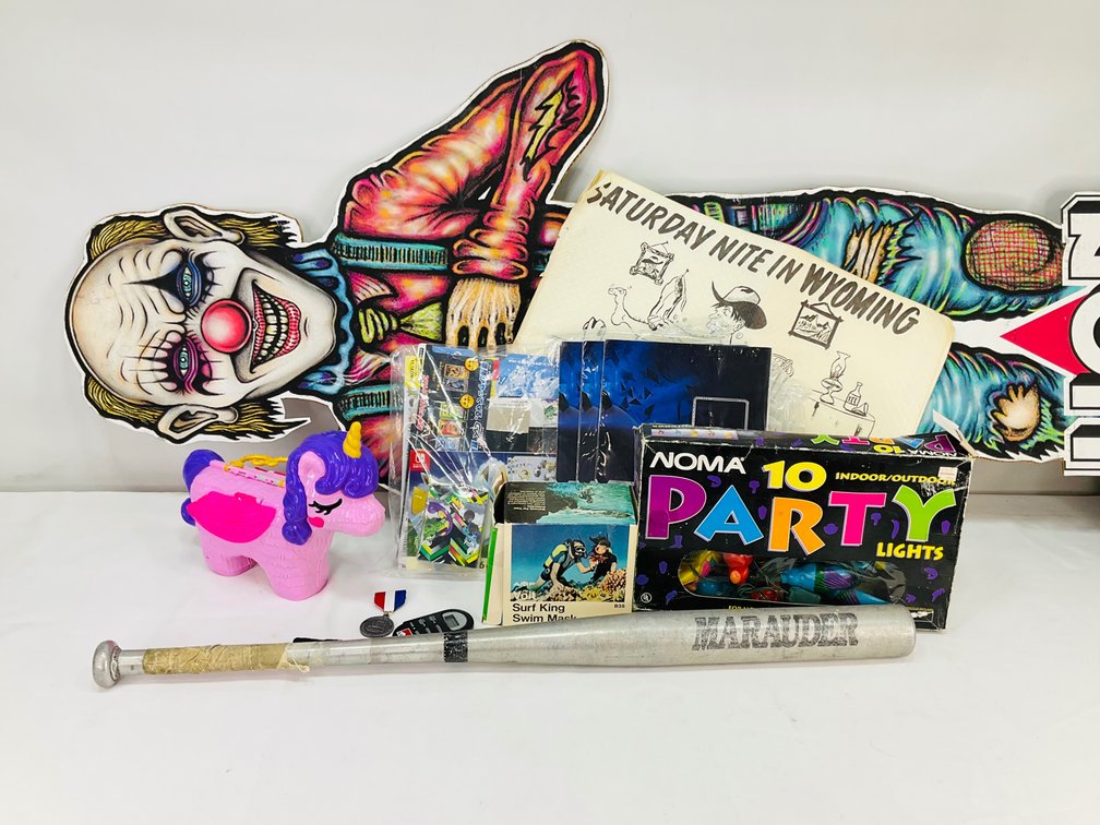 Novelty Lights, Swim Mask, Baseball Bat, Toys, and More