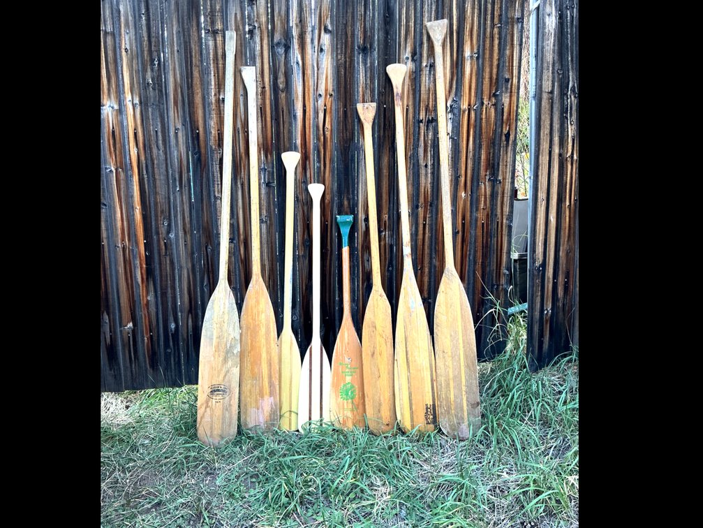 Wood Canoe Paddles