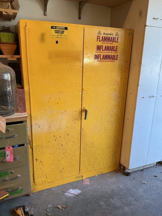 Justrite Double-Door Flammable Liquid Storage Cabinet