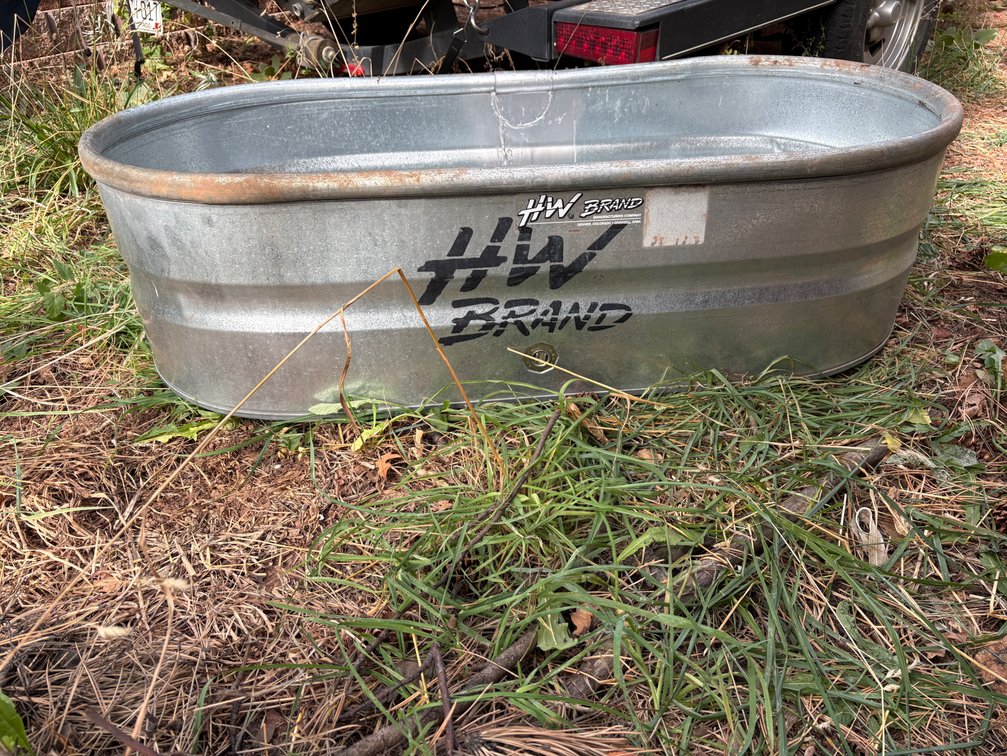HW Brand Galvanized Steel Oval Stock Tank