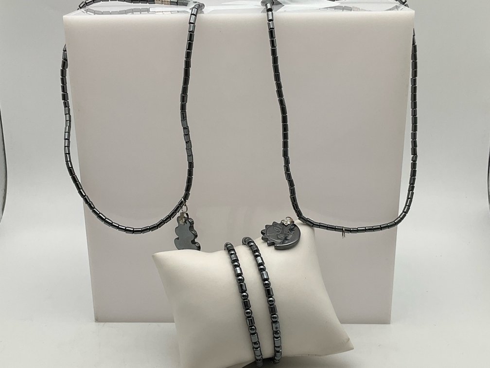 Hematite Pendant Necklaces and Bracelet