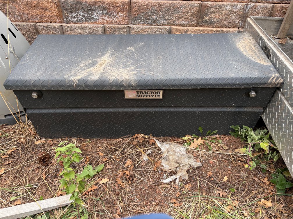 Tractor Supply Co. Black Diamond-Plate Truck Tool Box