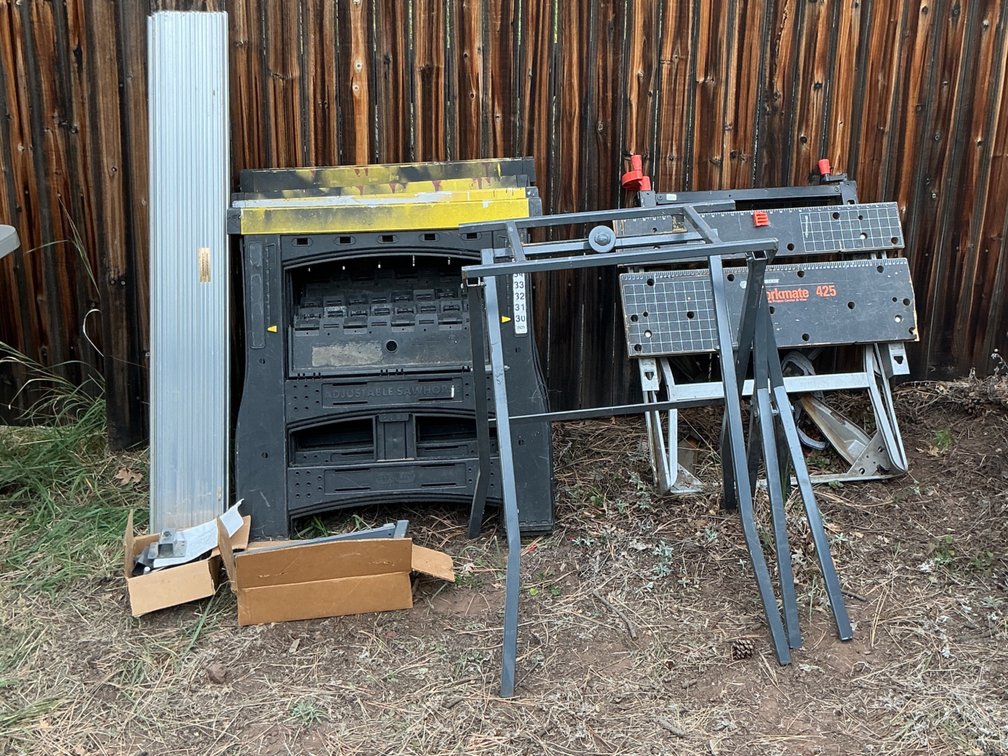 Portable Workbench, Adjustable Sawhorses, and Fence System