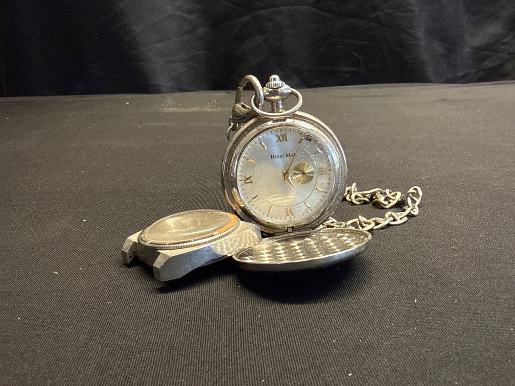 Diver Wristwatch Head and Pocket Watch with Chain