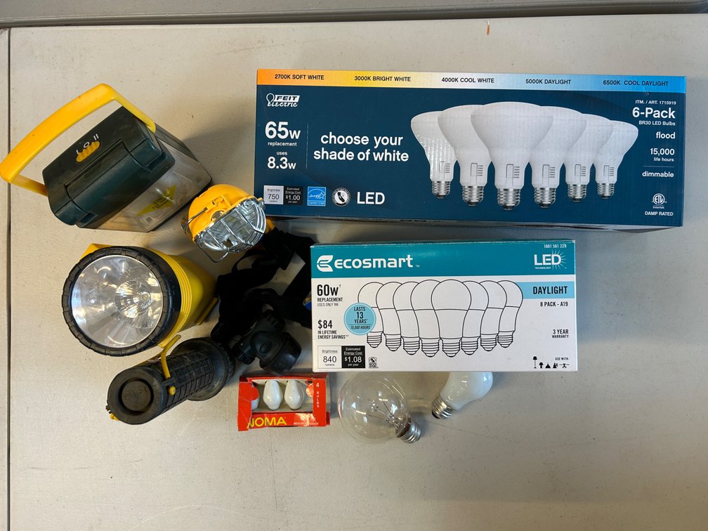Light Bulbs and Flash Lights