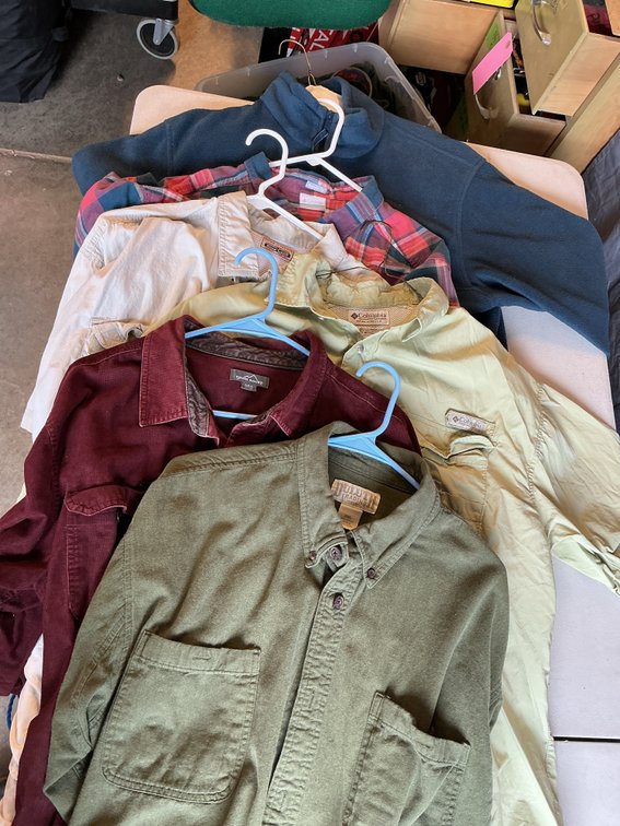 Men's Columbia, Duluth Trading and Eddie Bauer
