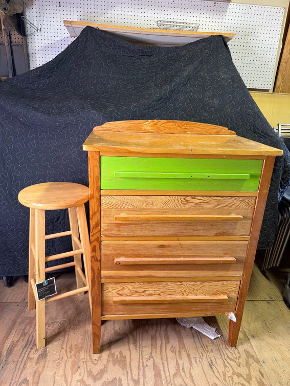 Dresser and Barstool