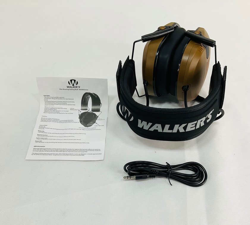 Walker's Razor Series Slim Electronic Folding Earmuffs