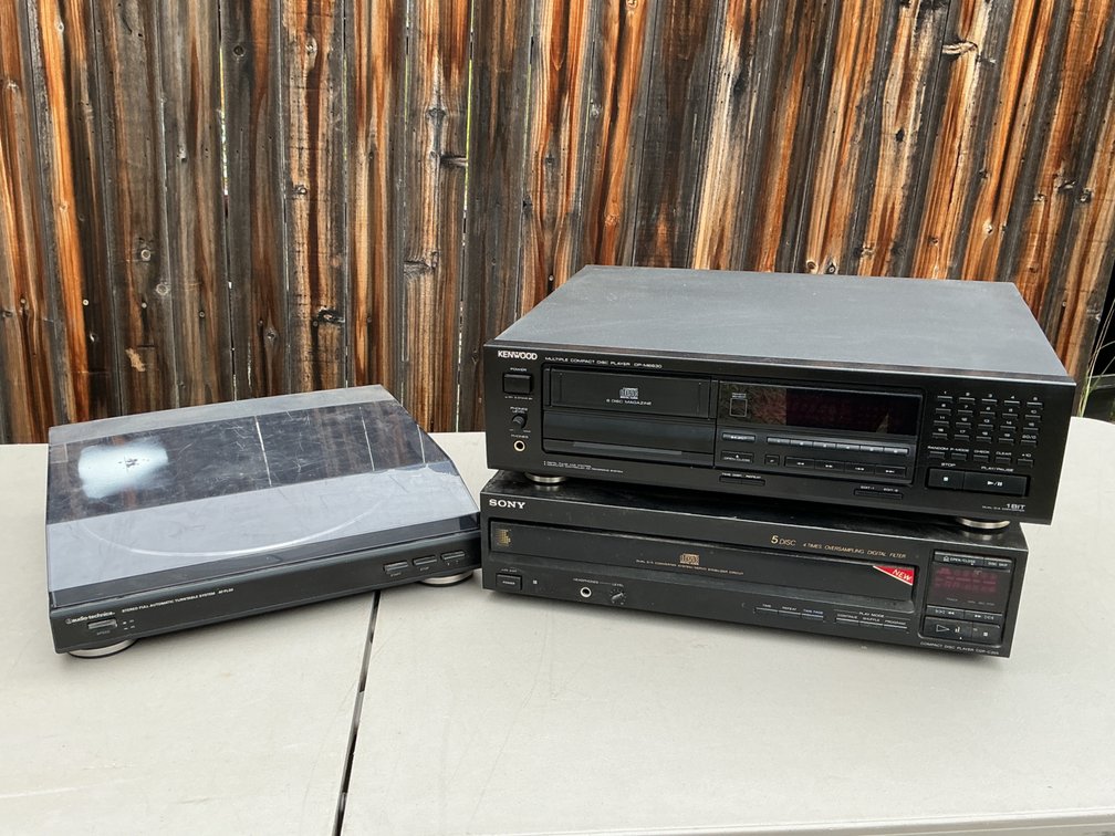 Stereo Turntable and Compact Disc Players