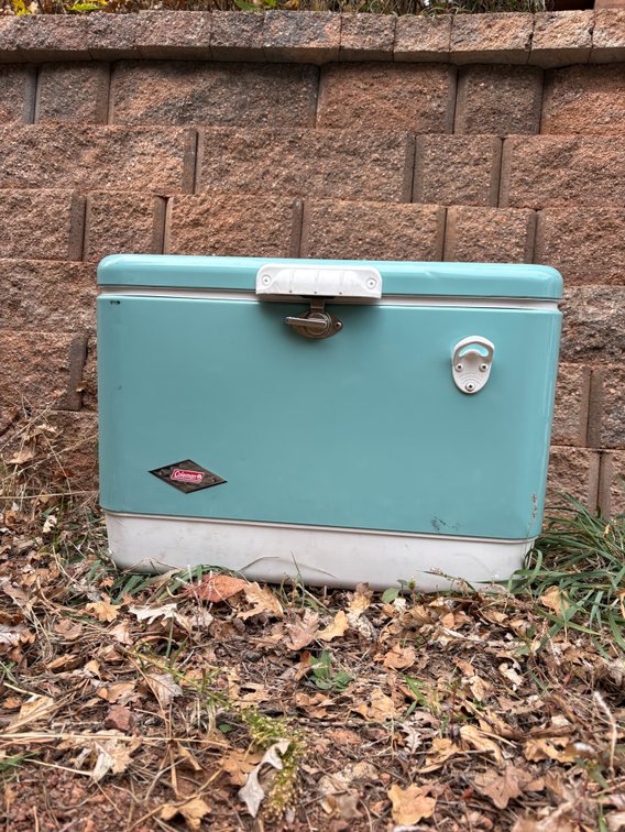 Coleman Steel Belted Metal Cooler