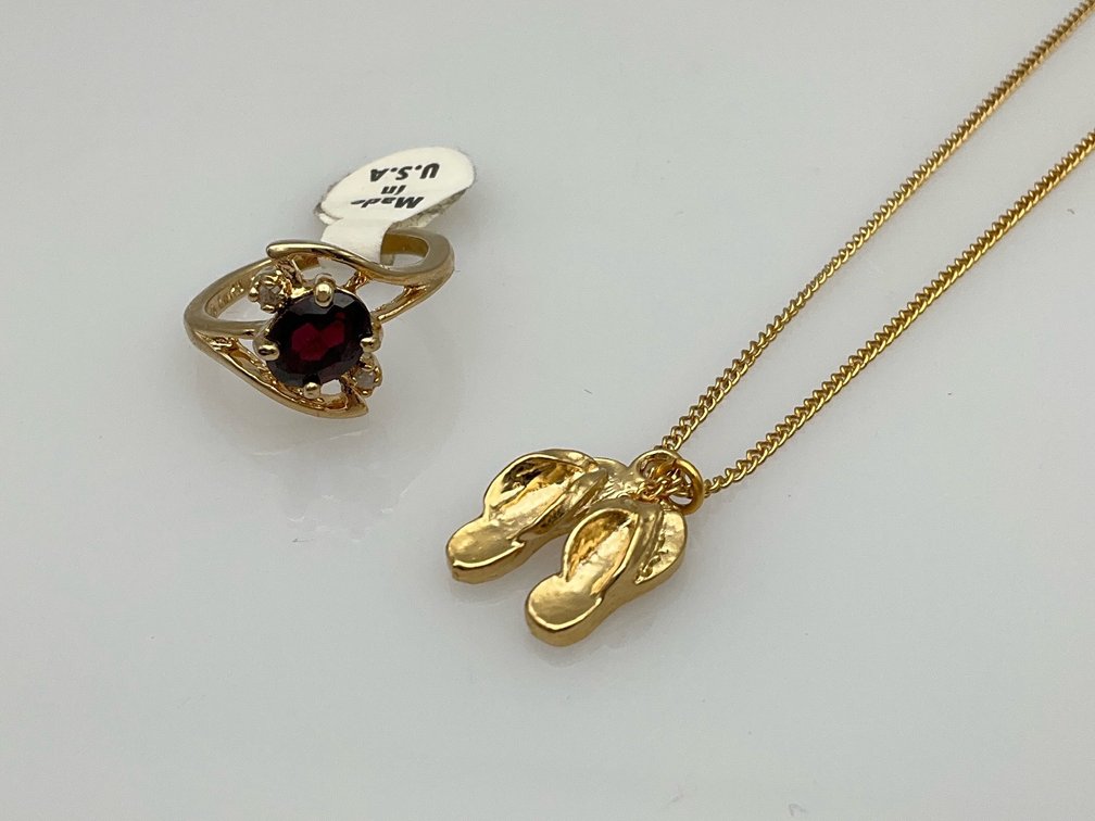 Garnet and Diamond Ring