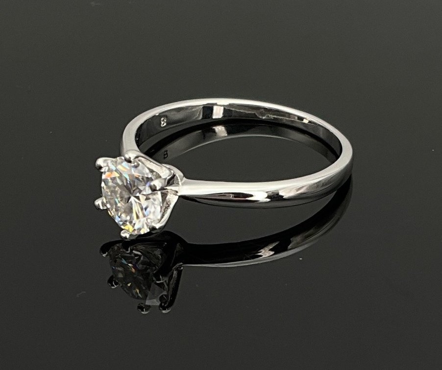 Moissanite Solitaire Ring
