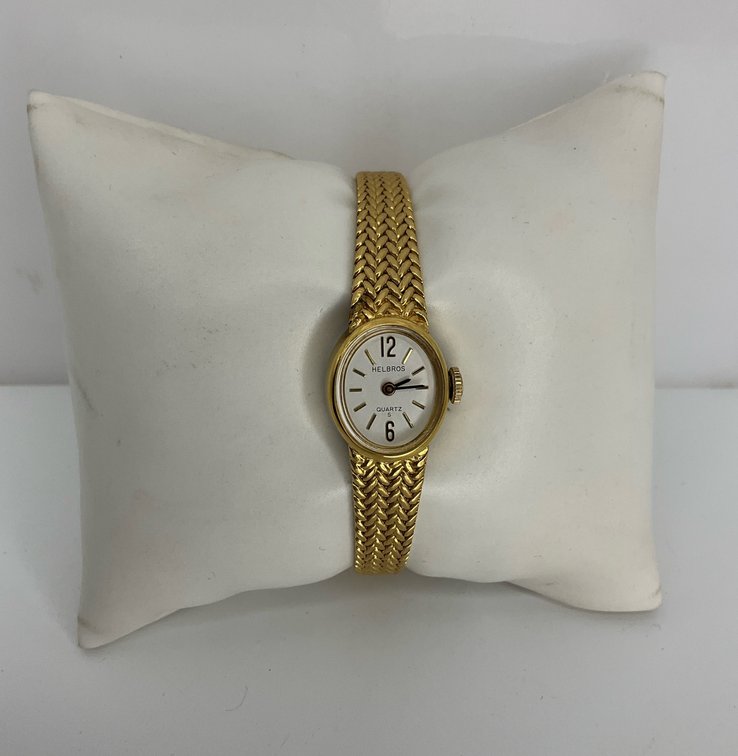 Helbros Gold-Tone Ladies' Quartz Wristwatch