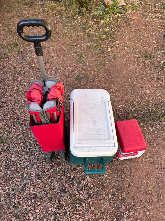Wagon and Coolers