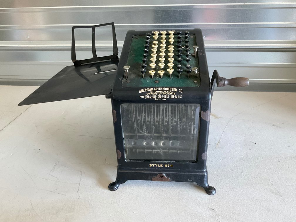 Burroughs Style No. 4 Mechanical Adding Machine