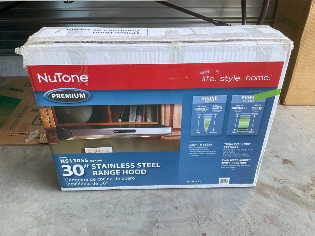 NuTone NS130SS Premium 30 in Stainless Steel Range Hood