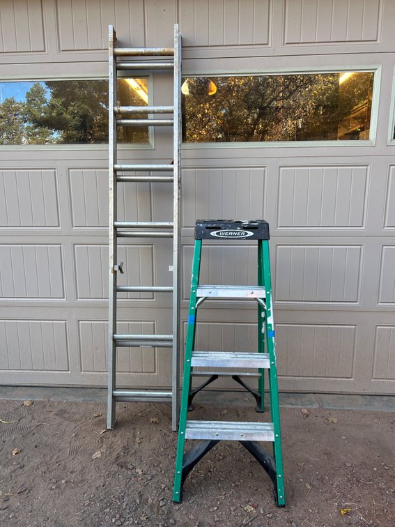 Step Ladder and Extending Ladder