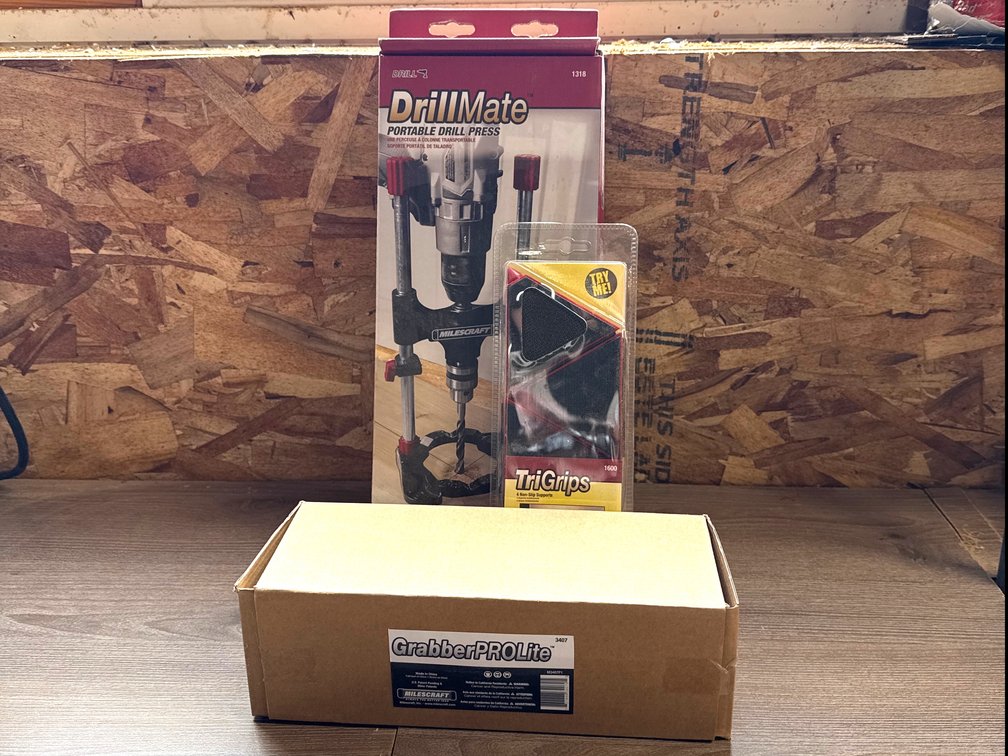 Milescraft DrillMate, TriGrips, and GrabberPROLite Accessories