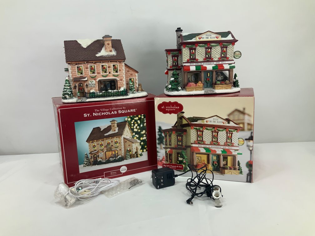 St. Nicholas Square Village Collection Illuminated Buildings