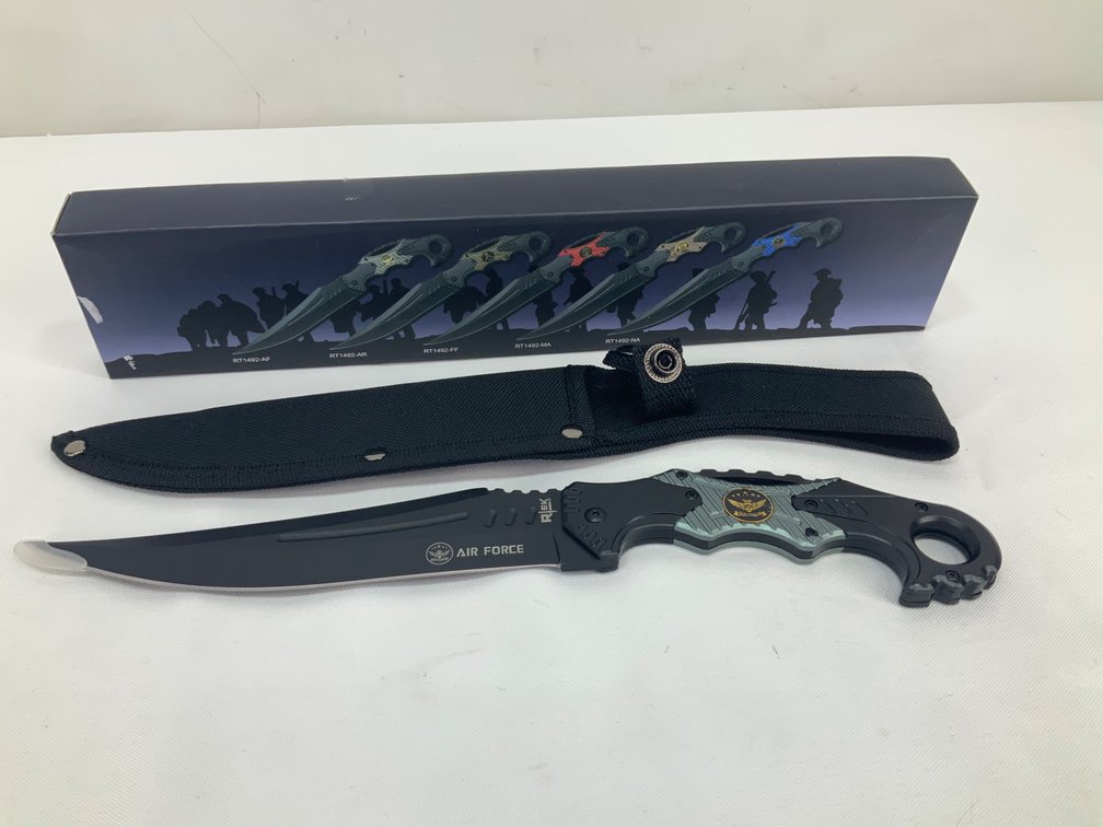 R-TEK RT1492-AF Air Force Tactical Knife with Sheath