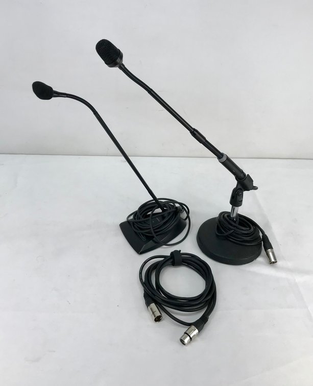 Shure Gooseneck Desktop Microphones and XLR Cable
