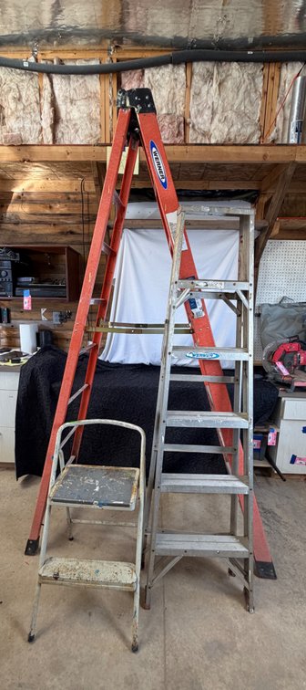 Fiberglass Stepladder, Aluminum Stepladder, and Step Stool