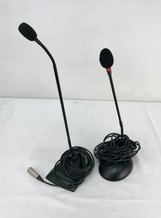 Desktop Gooseneck Conference and Paging Microphones