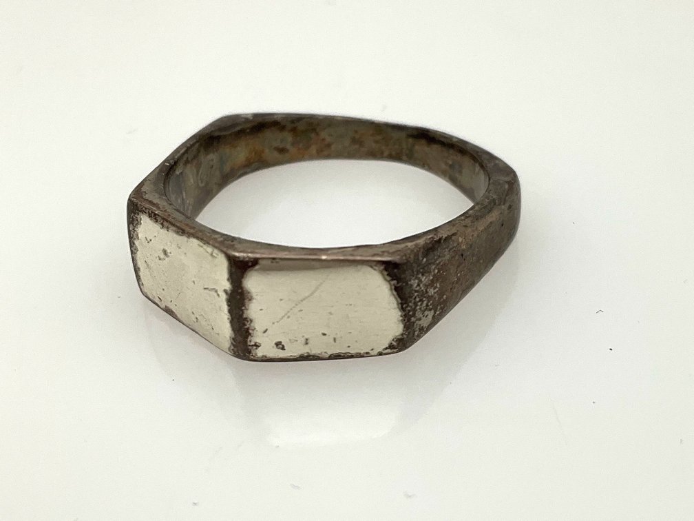Faceted Metal Ring