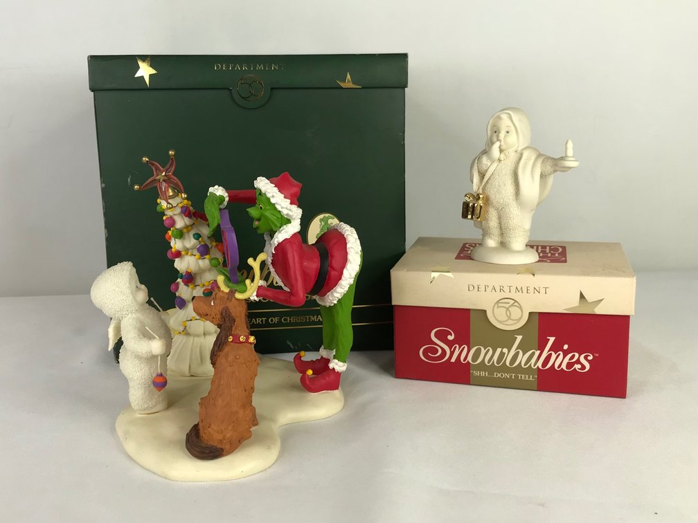 Department 56 Snowbabies Porcelain Figurines with Boxes