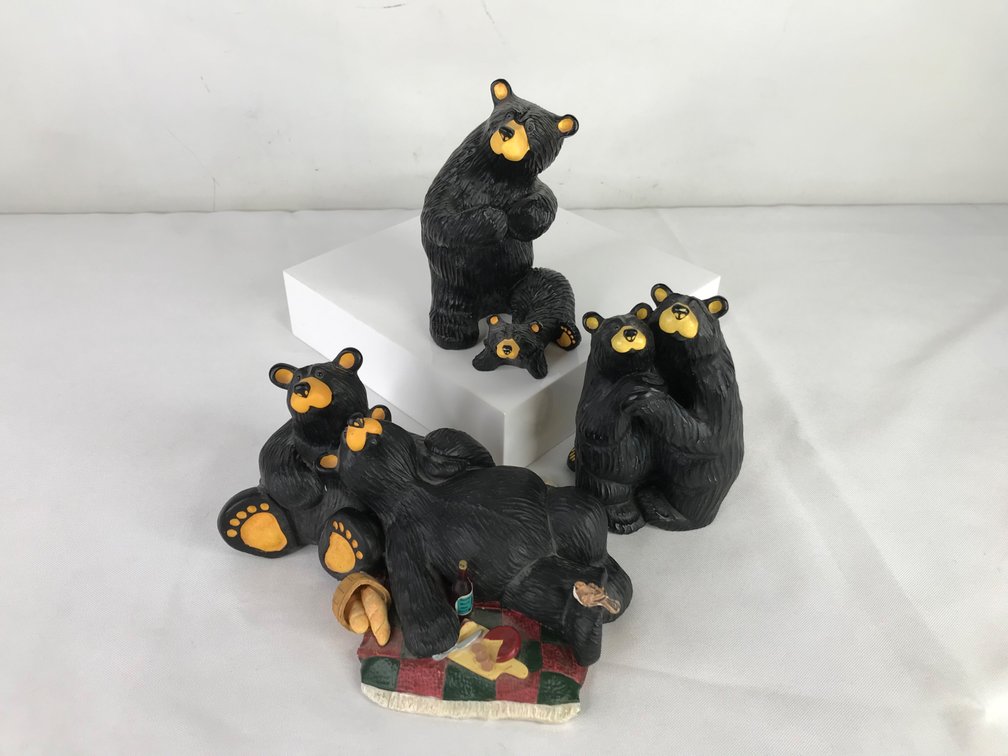 Big Sky Carvers Bearfoots Black Bear Resin Figurines