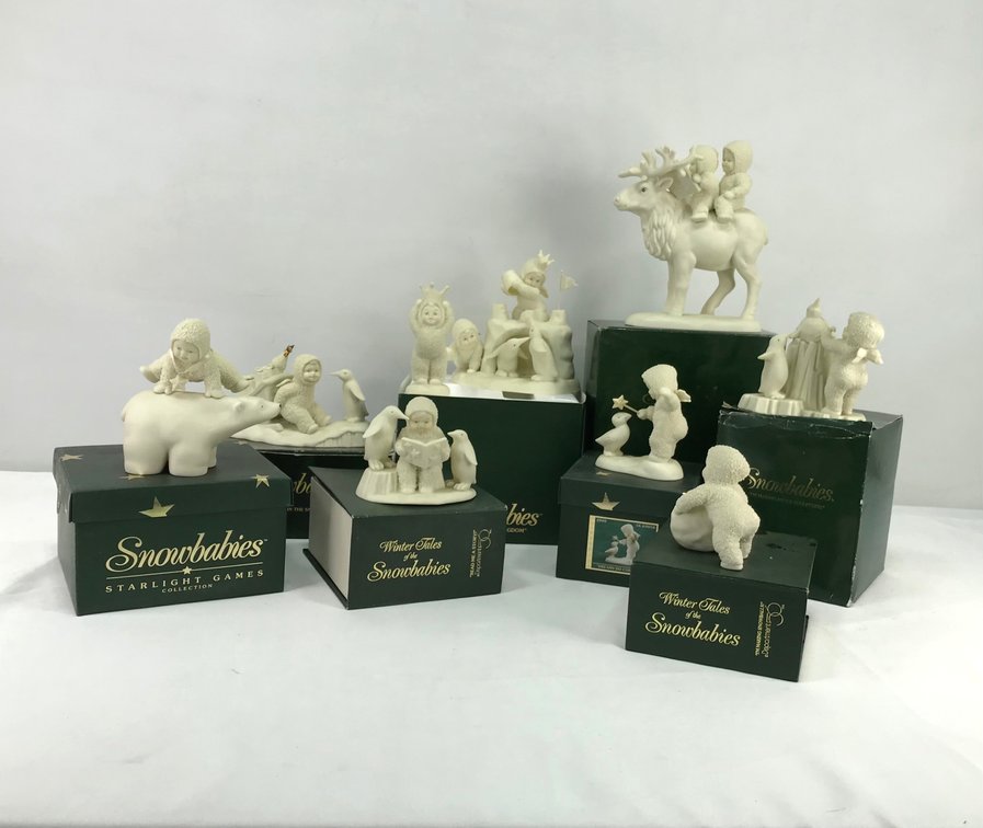 Department 56 Snowbabies Bisque Porcelain Figurines