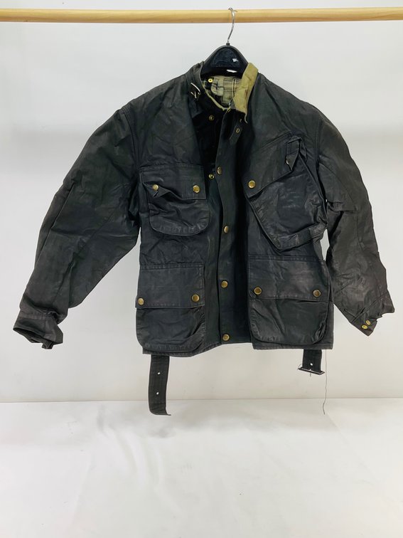 Barbour International Lightweight Suit Waxed Cotton Belted Jacket